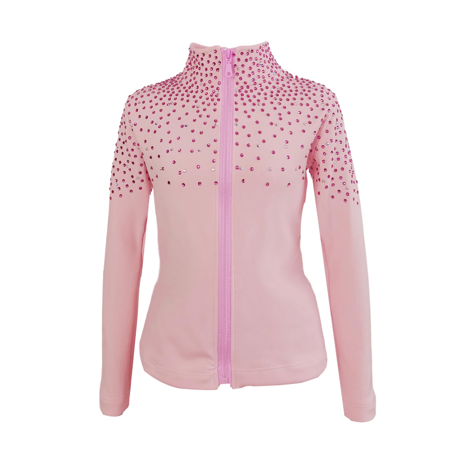 liuhuo ice skating jacket girls women stretch fleece skate coat training wear figure skating tops