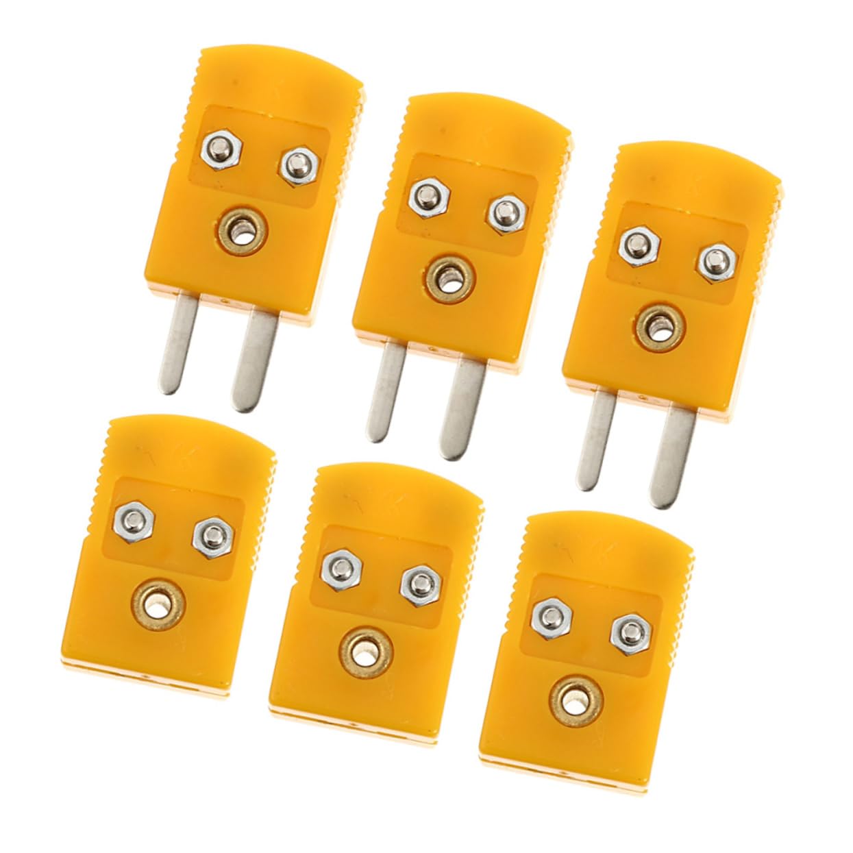 VILLFUL 6pcs Plug Socket Small thermocouple Joint Connector k Type thermocouple Wire Connector thermocouple Wire Electric Wire Banana Cable Plug abs thermocouple Connector