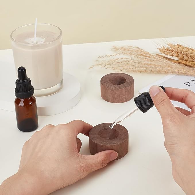 AHANDMAKER 2 Piezas Difusor de Aromas Pasivo de Madera miniatura 2