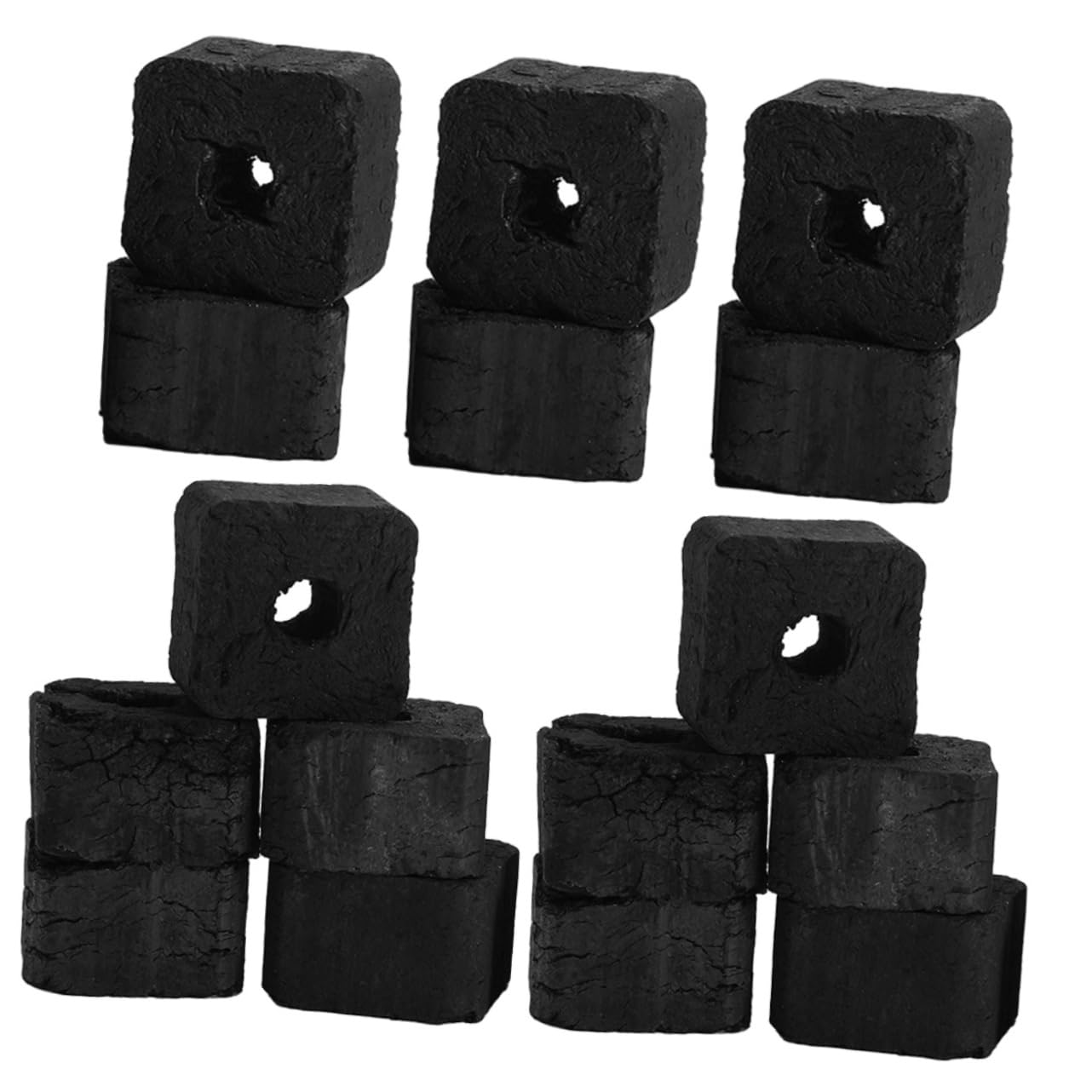 Kisangel Carbón Vegetal Multifuncional Bolsa de 500g de Bambú para Cocinar y Uso Prolongado Carbón Ecológico Negro para Barbacoa y Sauna
