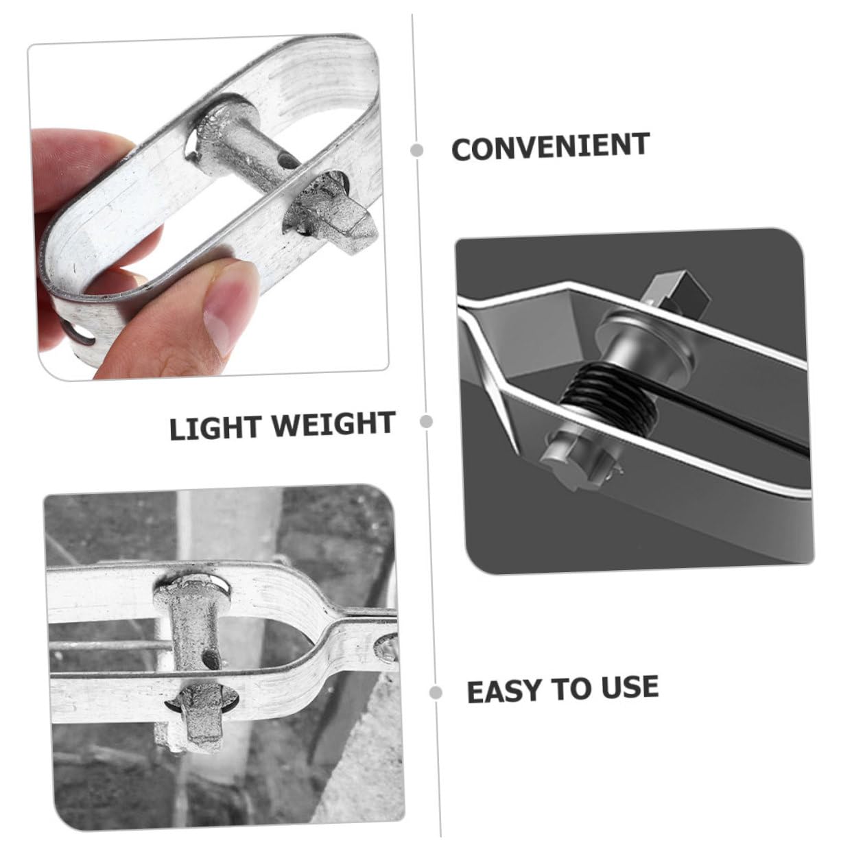 Ciieeo 5 Set Tenditore Inossidabile Per Filo E Corde E Leggero Per Uso Industriale E Ricreativo Facile Da Trasportare E Utilizzare 2 Pezzi * 5