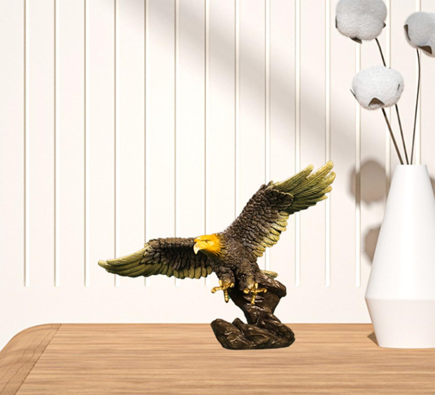 Figuritas de águila suerte latón, escultura de animal, adorno sala estar