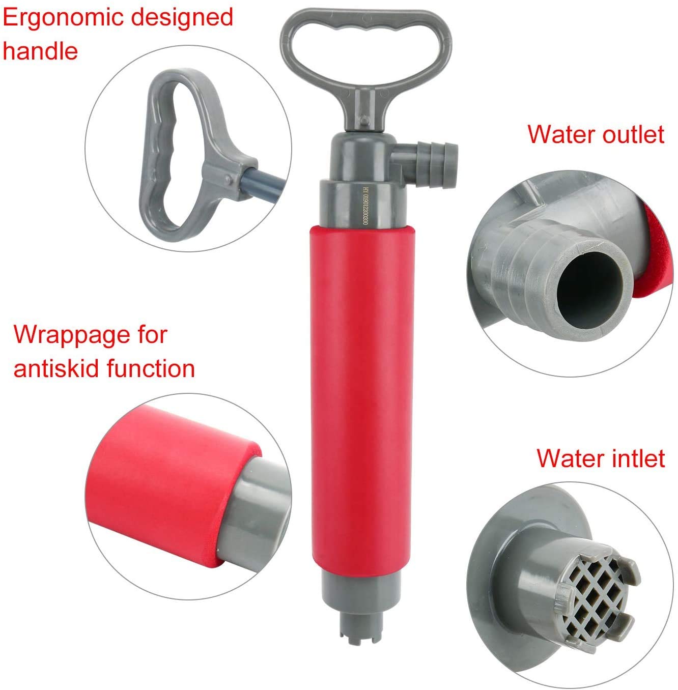 FreeTec Kayak Pompa di sentina Pompa a mano galleggiante Pompa di sentina per Kayak Rescue