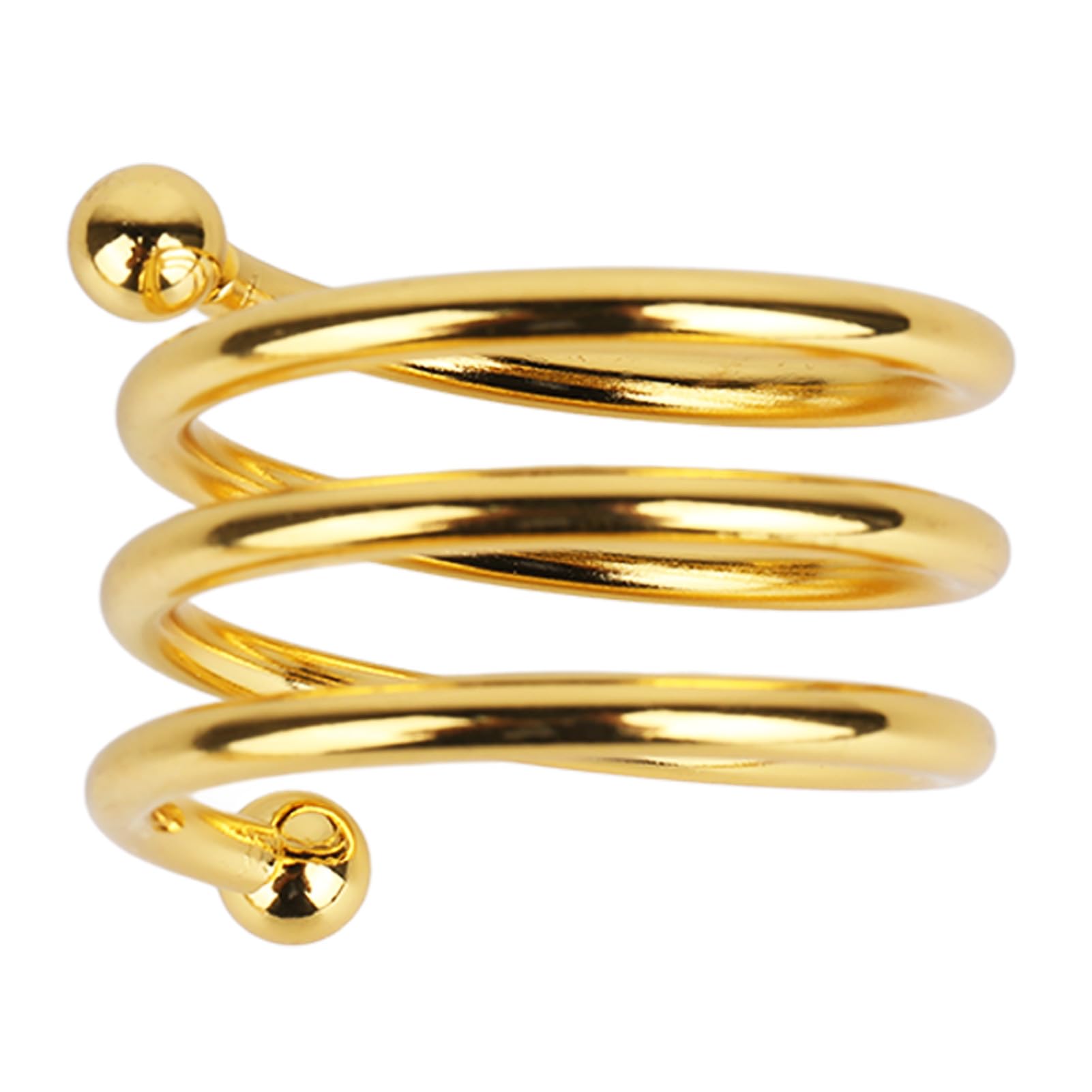 36 Anelli Portatovaglioli Dorati A Spirale In Metallo – Per Matrimoni, Cene E Feste, 4,5 X 1,6 Cm - 6