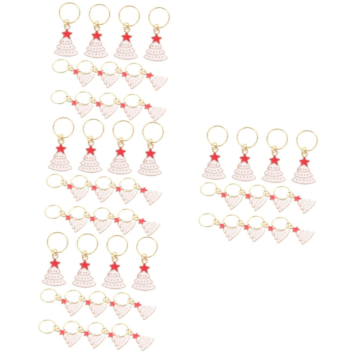 Alipis 48 Pezzi Piccoli Ciondoli Decorativi Etichette Per Bevande Natalizie Etichette Per Tazze Segni Di Tazze Per Bere Etichette Per Vino Per La Festa Ciondoli Per Vino Per Calici