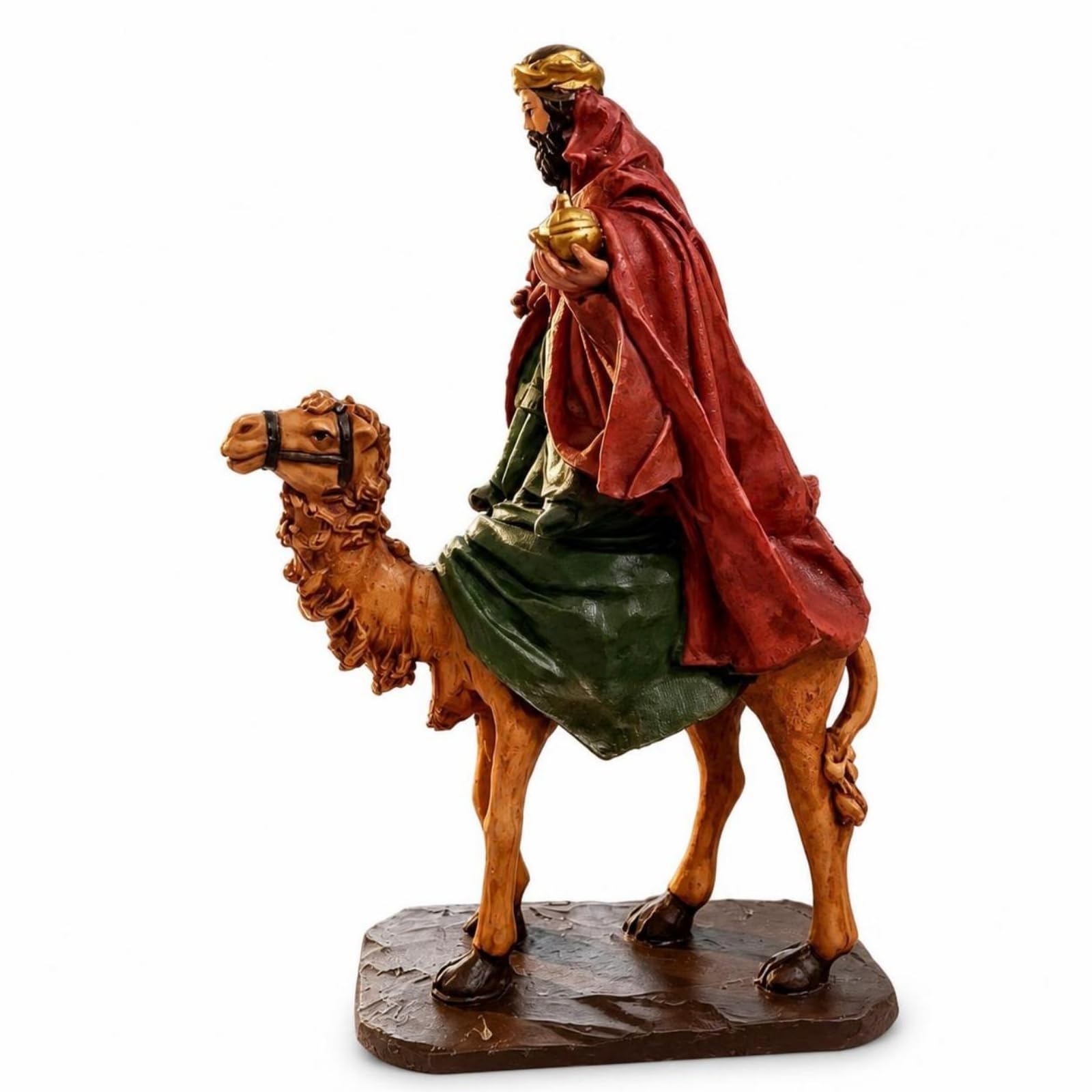 Milageto Realistisch Weihnachtsfigur mit Sockel