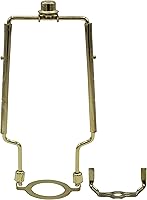 Vista 8 de Creative Hobbies Arpa de lámpara ajustable de 8 pulgadas, 9 pulgadas, 10 pulgadas, incluye base regular y base Uno y remate (latón antiguo)