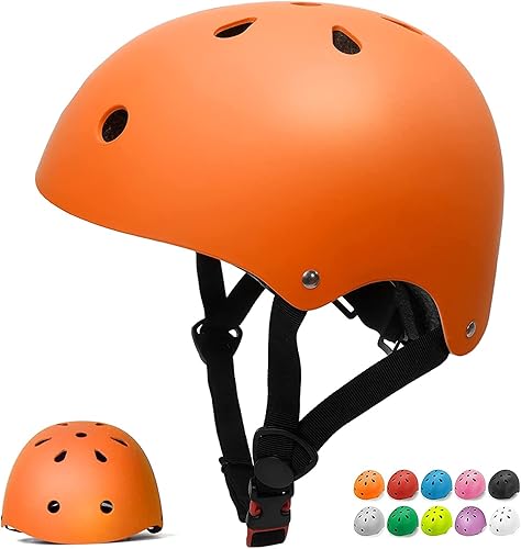 Casco de bicicleta para niños, casco para niños pequeños, casco multideportivo para niños con resistencia al y ventilación. Casco ajustable para