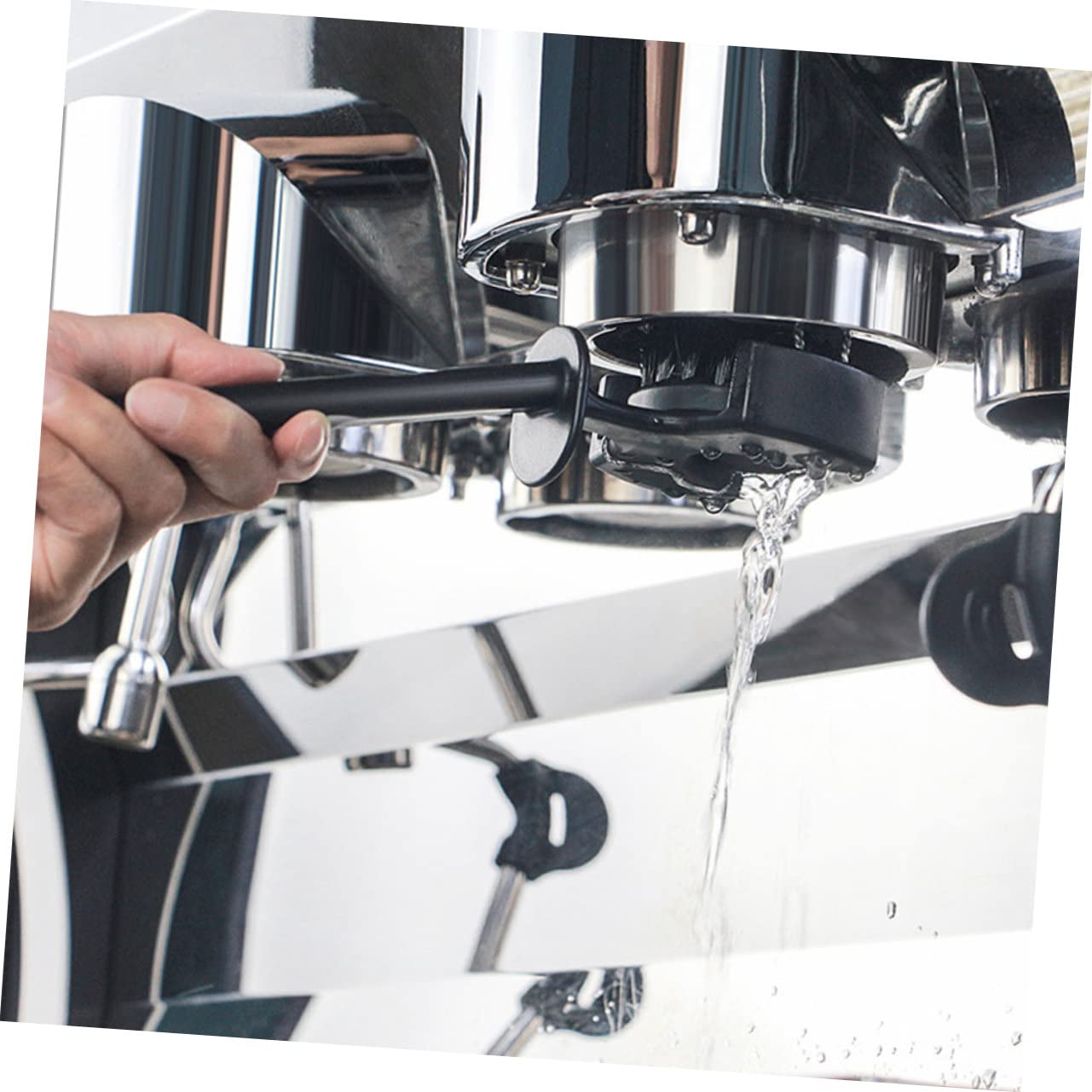 3 Piezas Cepillo de Limpieza Máquina de Café Cepillo Desmontable Grupo de Cafetera Espresso Antideslizante y Eficaz Diario