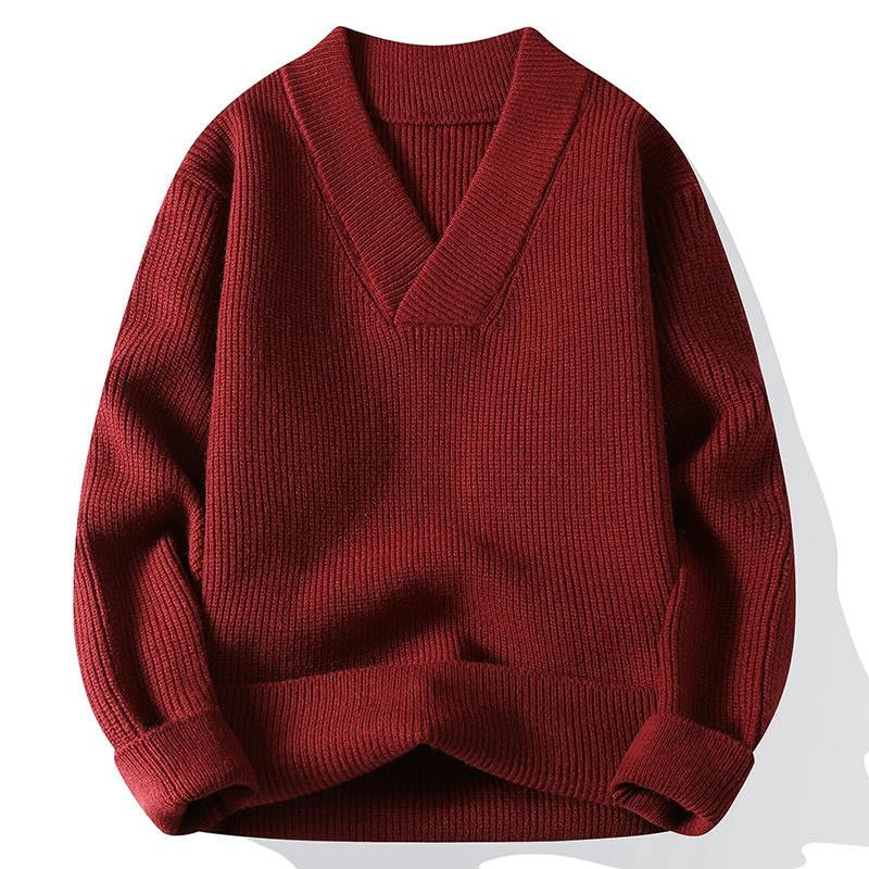 Pull col en V homme en maille fine | Idéal pour le bureau et les sorties - 2