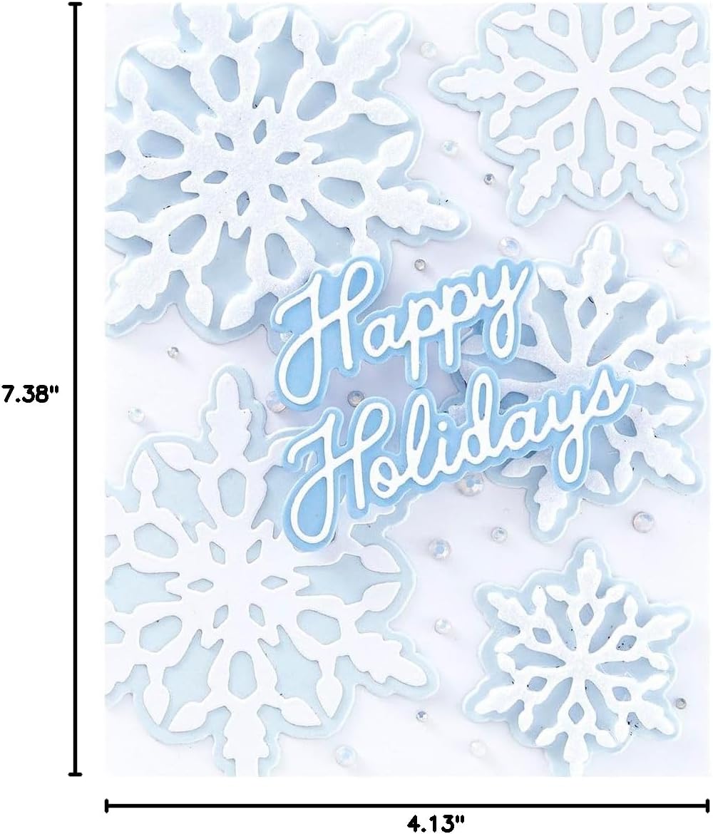 Spellbinders S5-651 Layering Snowflakes Etched Dies from The Let It Snow Collection by Simon Hurley