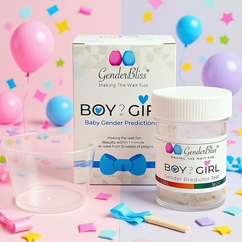 Miniatura 3 de GenderBliss Kit de prueba de predicción de género temprano - Embarazo temprano para niño o niña Prueba casera de revelación de género - Seguro no