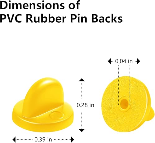 Miniatura 7 de DUFEIMOY 150 piezas de pasadores de goma con bloqueo, cierres de pasador de bloqueo con estuche de almacenamiento, cierres de pasador para broche de