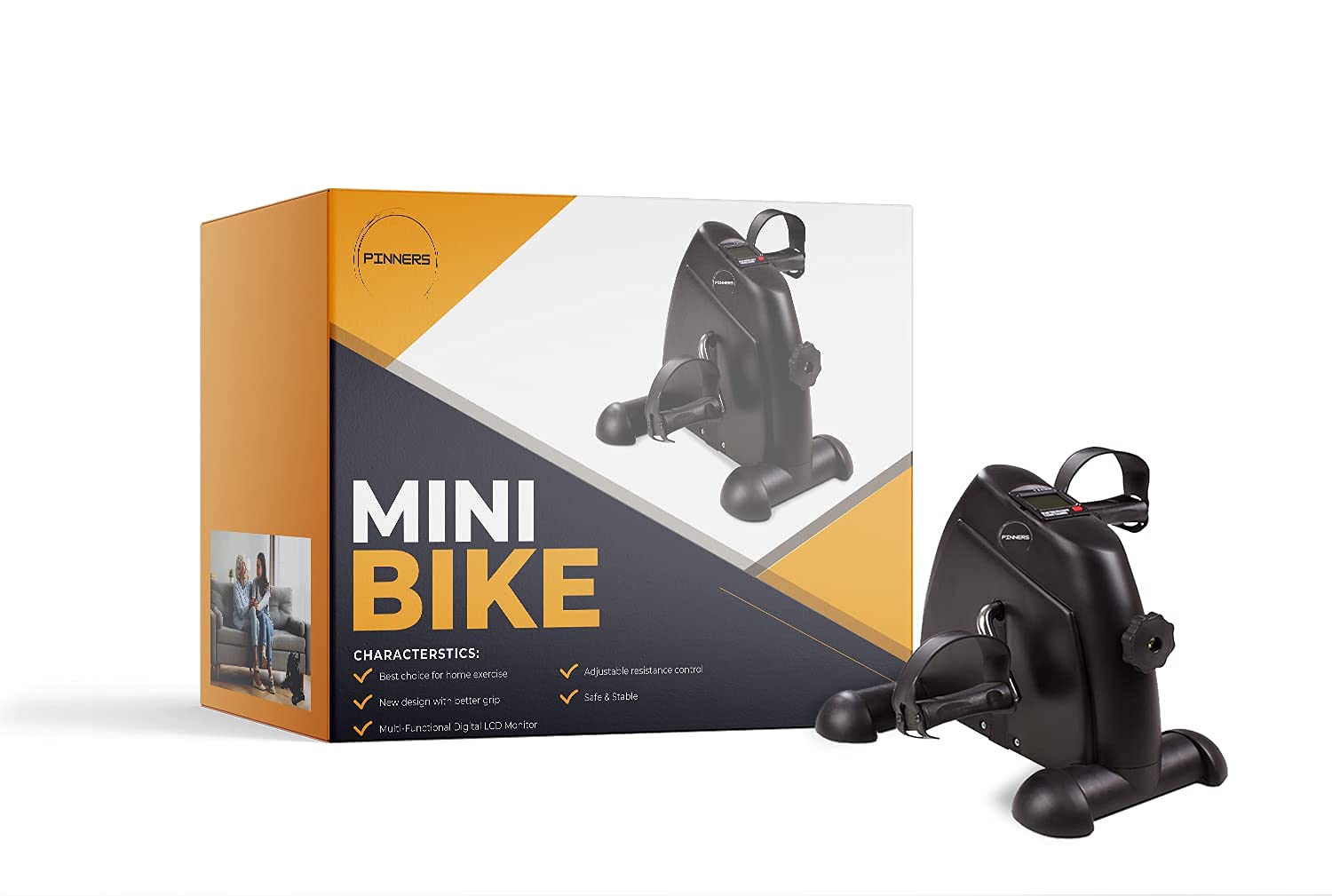 Mini Vélo d'Appartement pour Personnes Âgées - Pédales Statiques d'Exercice