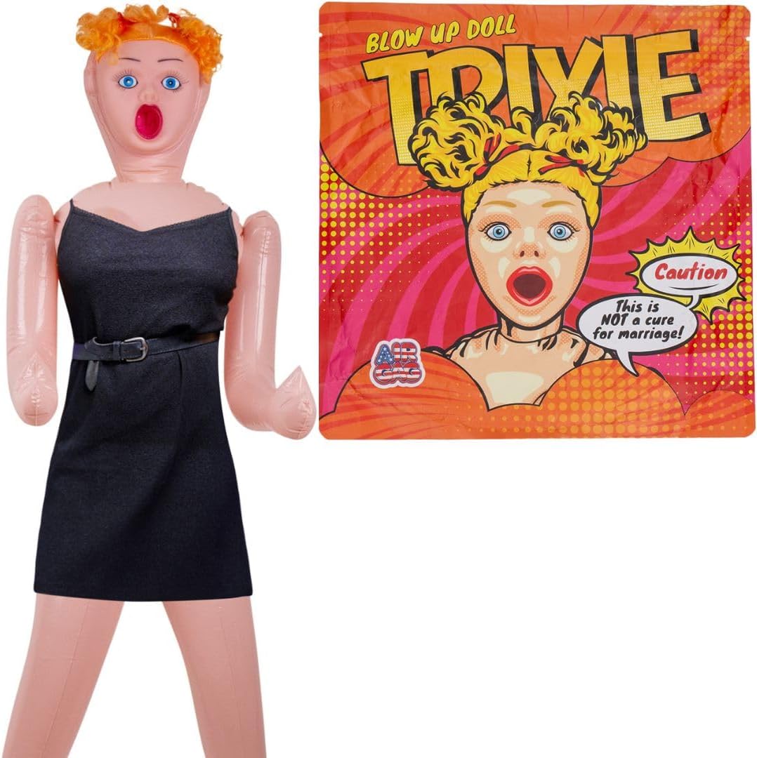 AIR GAG Trixie Inflatable Party Decoration Doll for Events and Photo Booths