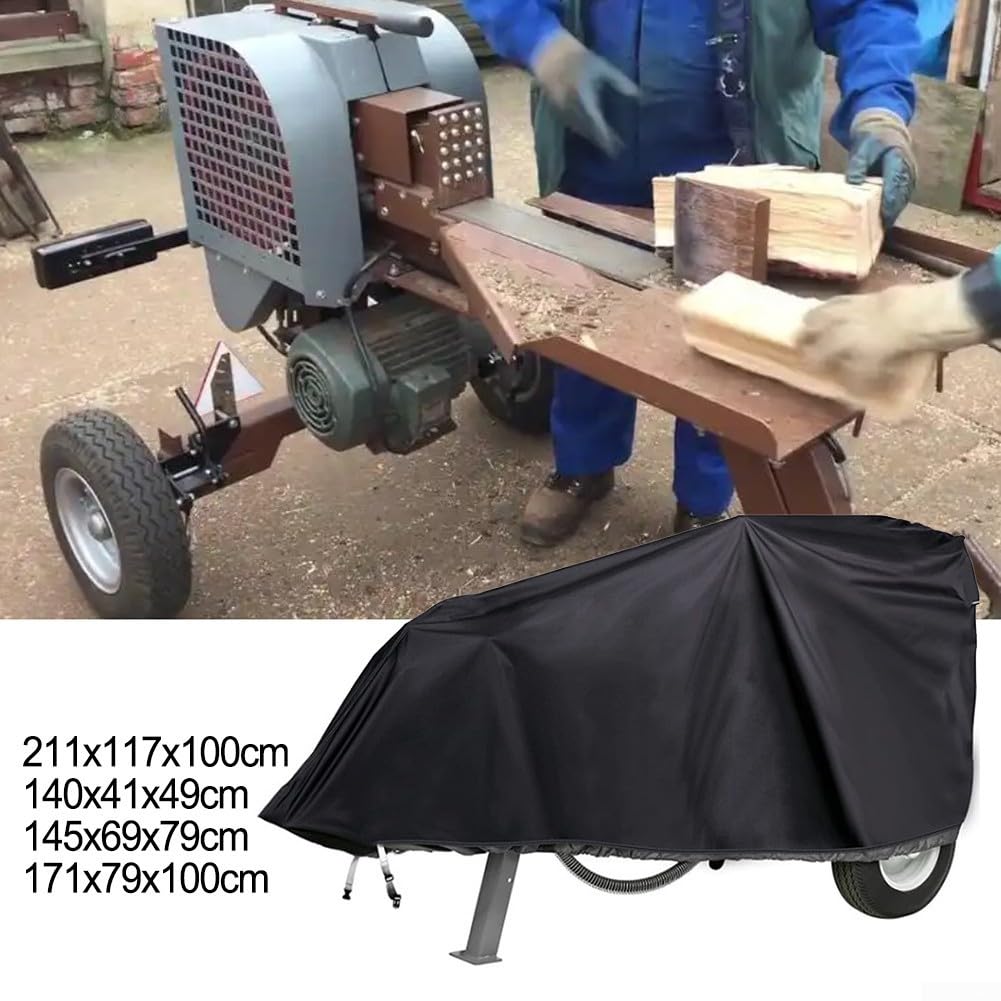 HpLive Cubierta separadora de madera, tela Oxford, impermeable, resistente al polvo, resistente a la intemperie, eléctrica hidráulica para separadores de madera, funda protectora (171 x 79 x 100 cm)