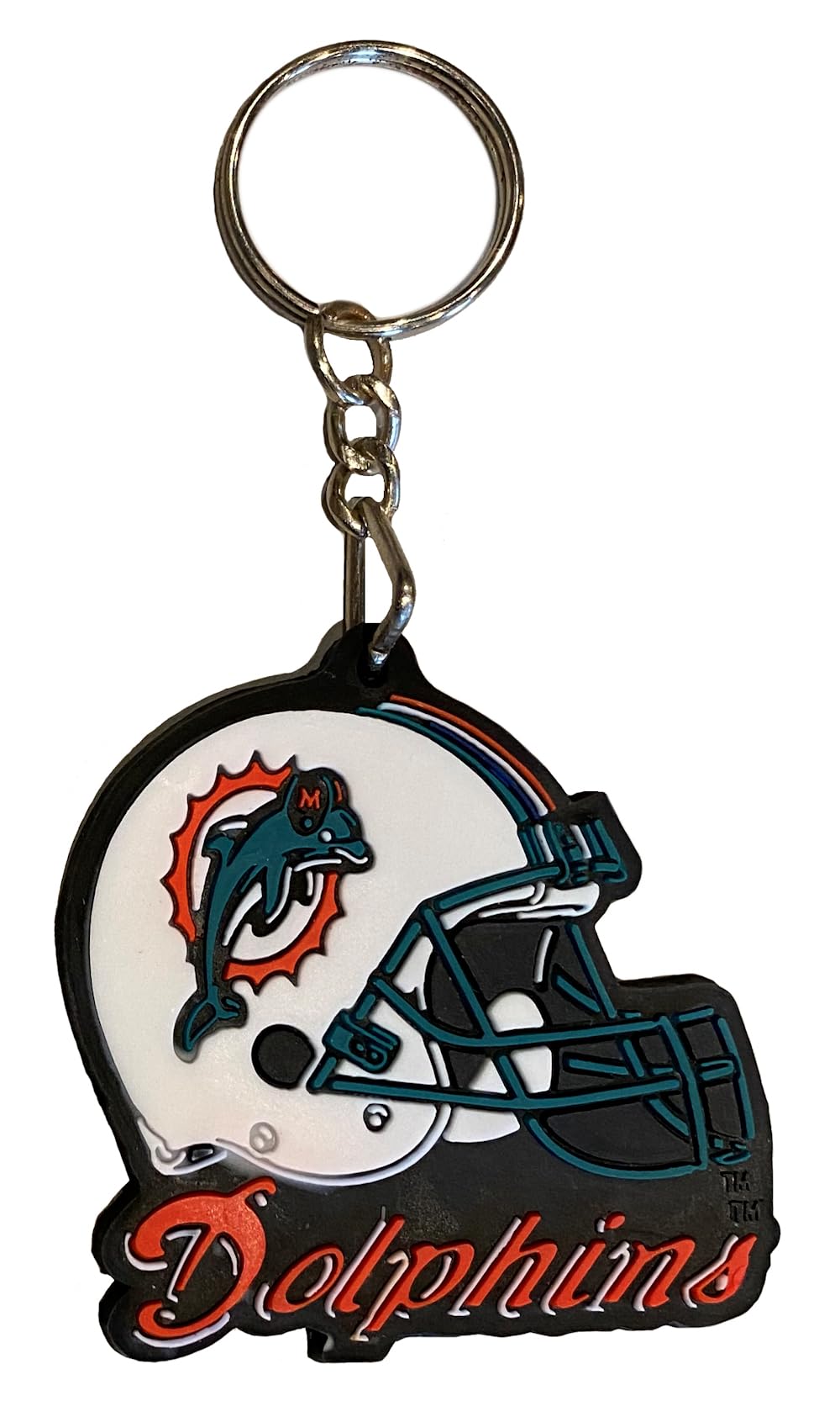 Miami Dolphins Rubber Key Chain