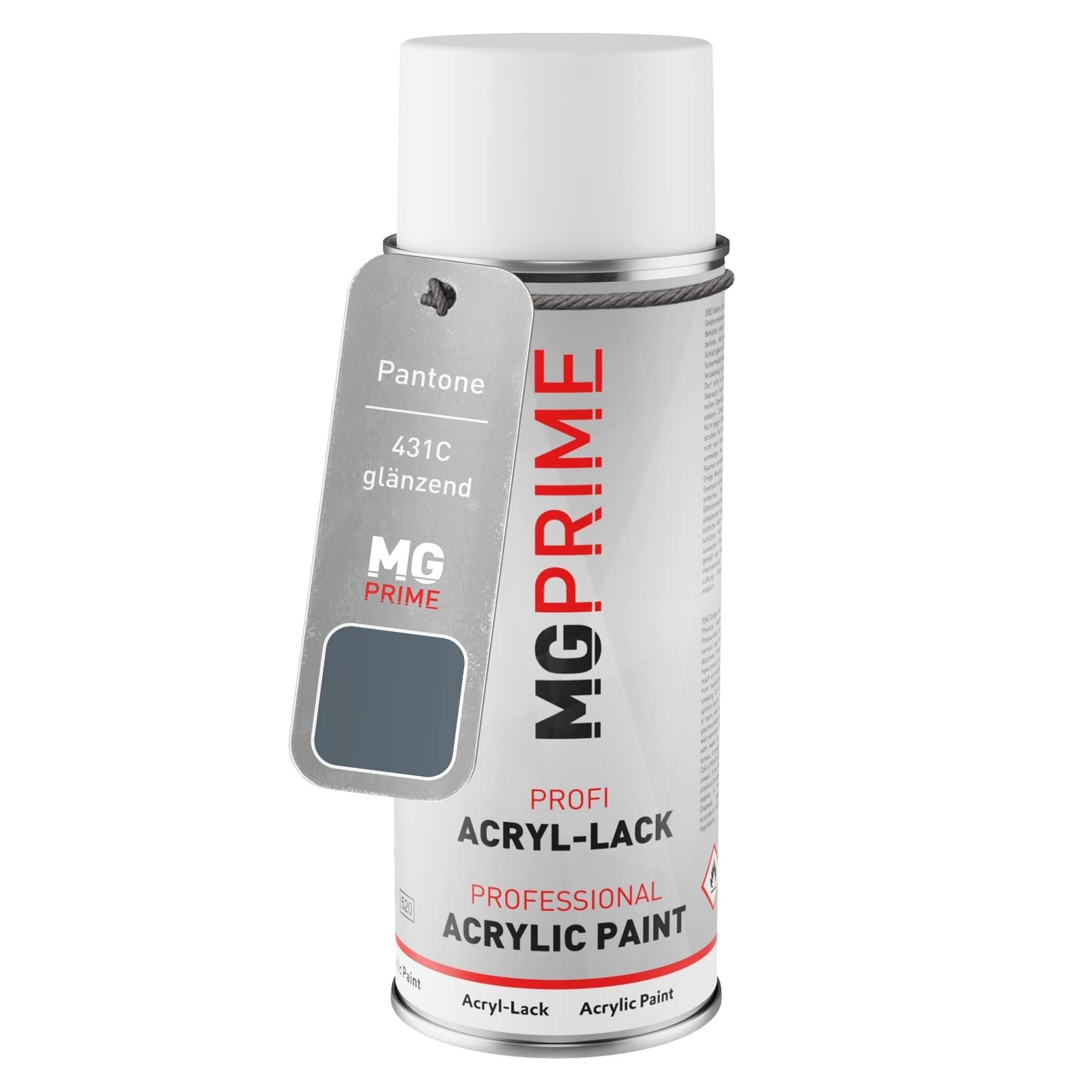 MG PRIME Pantone 431C Grey Spray can 400 ml glossy quick-drying
