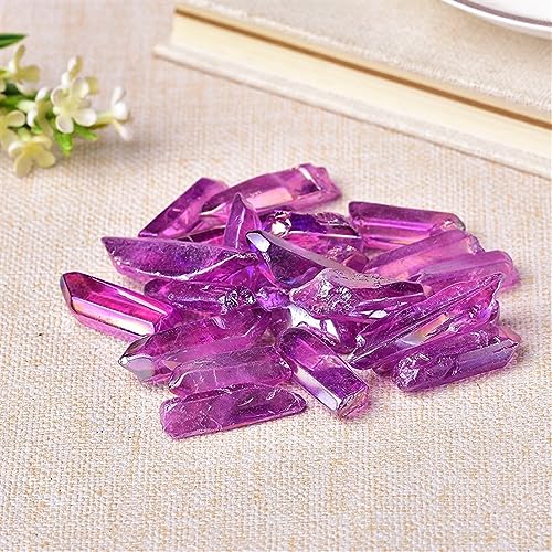 Varita de cristal de roca galvanizada Color8 de 50g para decoración 4