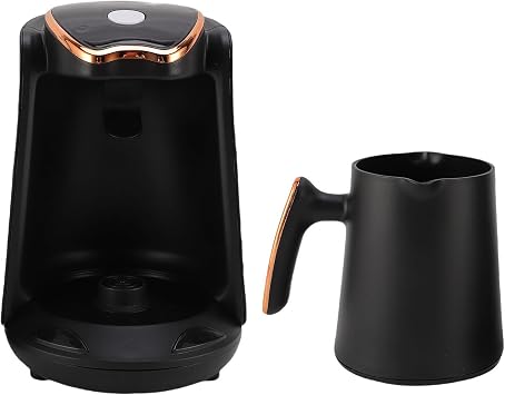Turkish Coffee Maker, 600W Coffee Machine with 4 Cups Capacity, Anti Overflow, Dry Burning, Home, Office (UK Plug)
