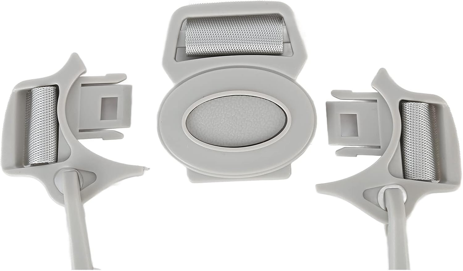 Adjustable 5 Point Harness Baby Safety Strap Belt for Stroller Pushchair Universal High Chair Replacement (White Button 5-Point Strap)