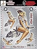 15 x 20 cm. Lethal Threat 1172906 - Pegatina Adhesiva para Coche, Moto, Cascos, vehículos Surf, Tablas de Skate, 15 x 20 cm