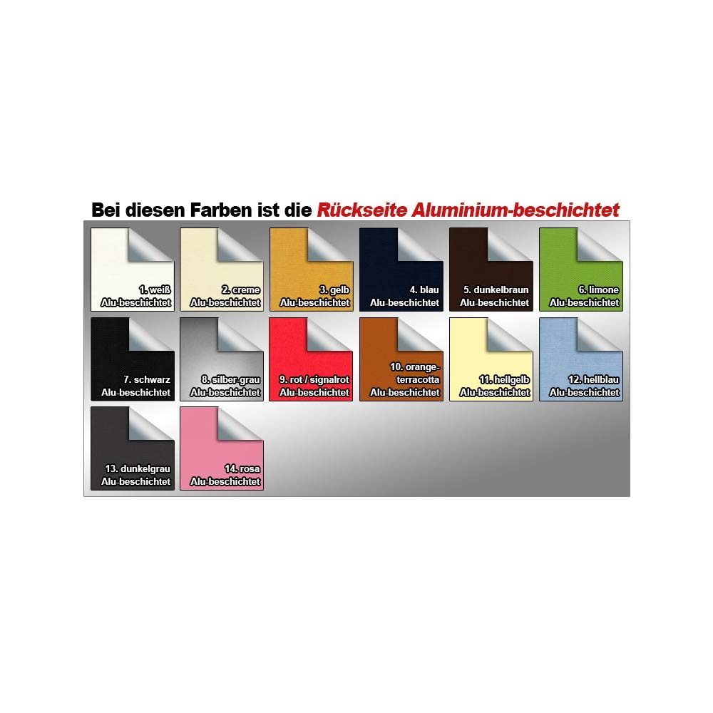Sonnenschutz-HH® - Seitenzugrollo Verdunkelungsrollo Thermorollo - Außenmaß Breite 95 x 250 cm Höhe dunkelgrau - Lichtundurchlässig Rollo für Abdunkelung Kettenzugrollo inkl. Universalträger