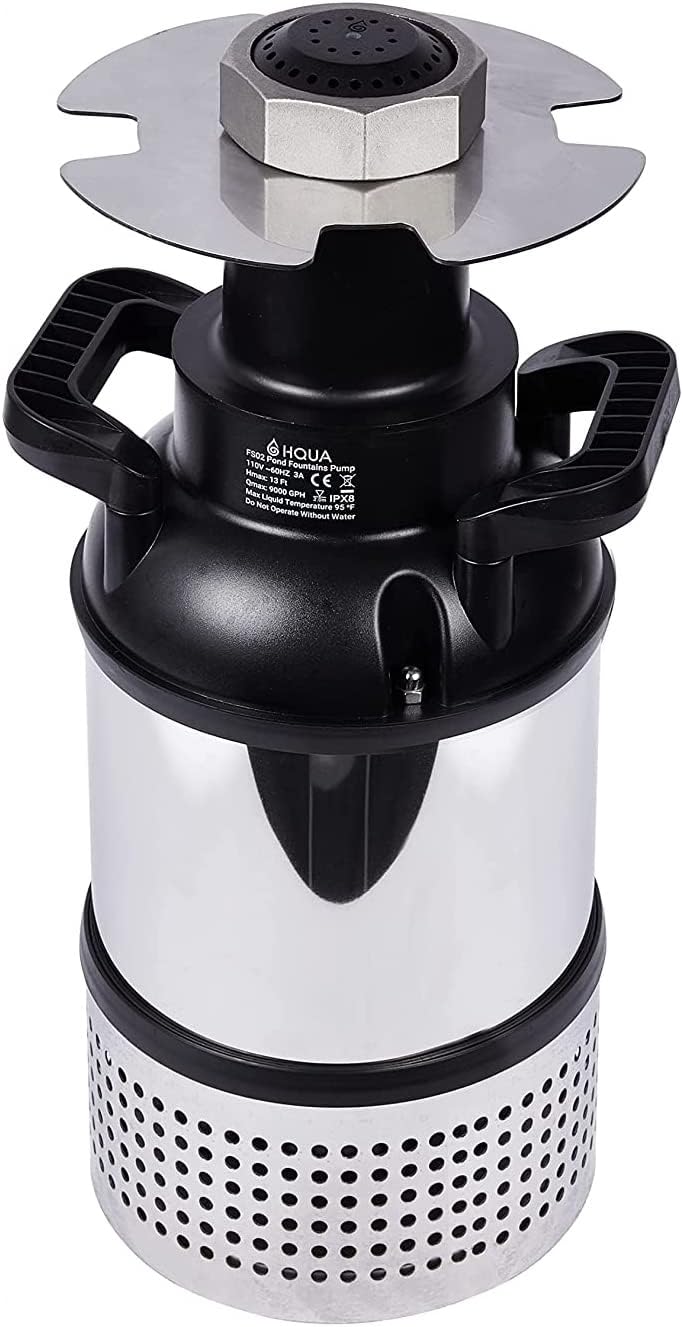 HQUA-FS02 Fountain Pump with 9000 GPH 110V, 1/4HP