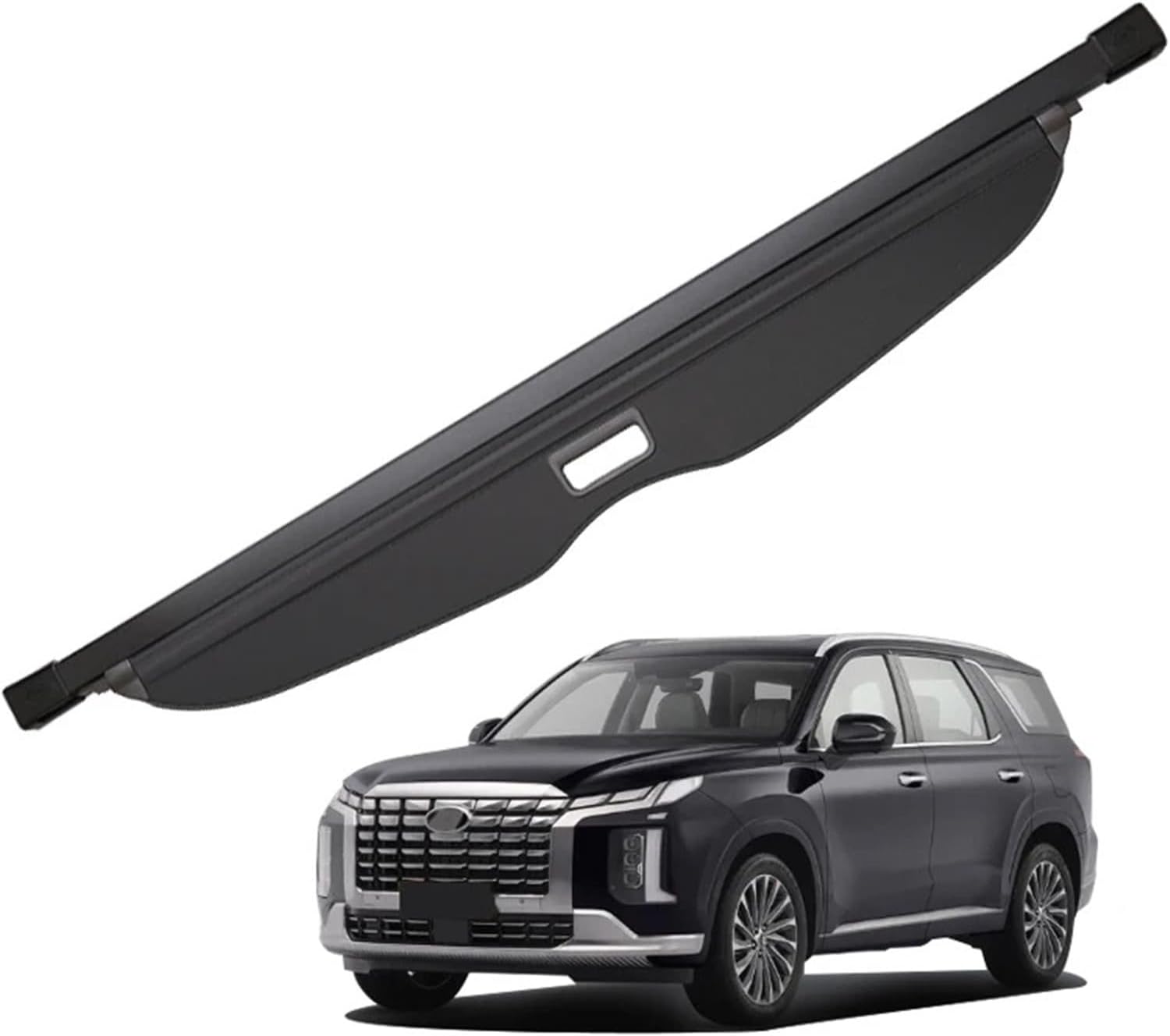 for Hyundai Palisade 2021 2022 2023 Retractable Trunk Cargo Cover Waterproof Luggage Security Shade Privacy Auto Accessories