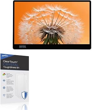 BoxWave Screen Protector Compatible with SOTSU FlipAction Go 14 in - ClearTouch Crystal ToughShield 9H 2-Pack, Clear 9H Tough Flexible Film Screen Protector