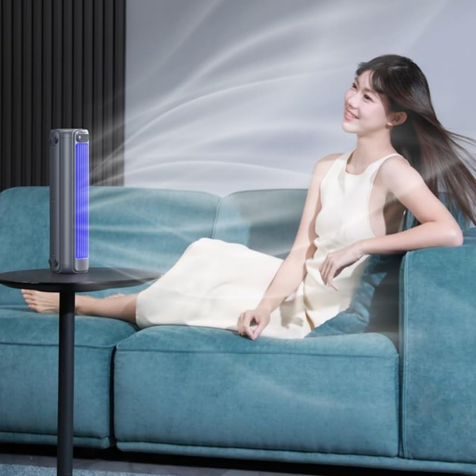 Coldeez cooling ace - Rafraichisseur d’air portable，Silencieux, longue autonomie, idéal pour une utilisation dans une chambre ou un bureau