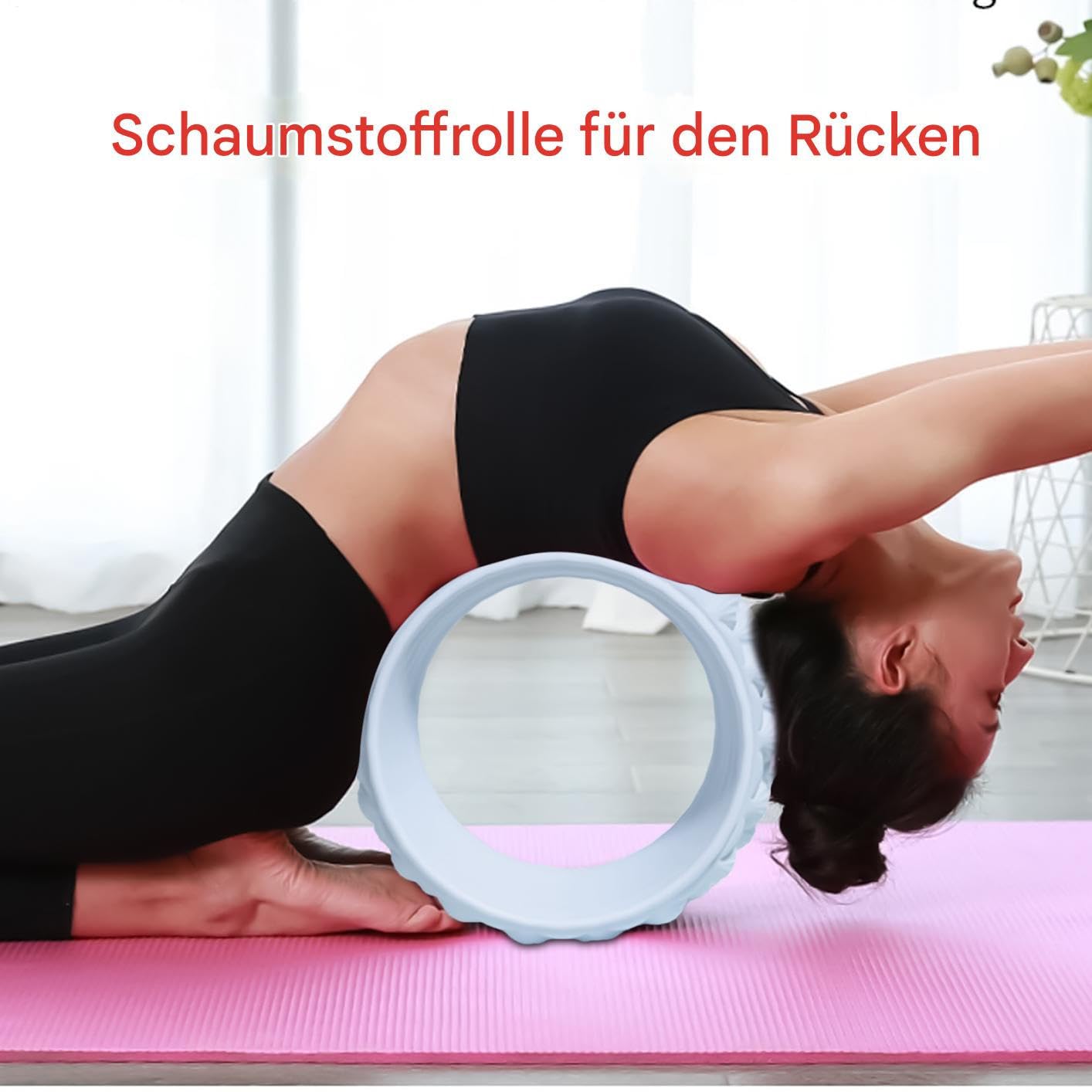 Rullo per la schiena – Relax Yoga Massaggiatore, strumento di muscolare | Dispositivo per esercizi a punto trigger tutto il corpo, per il fitness, supporto per il recupero per