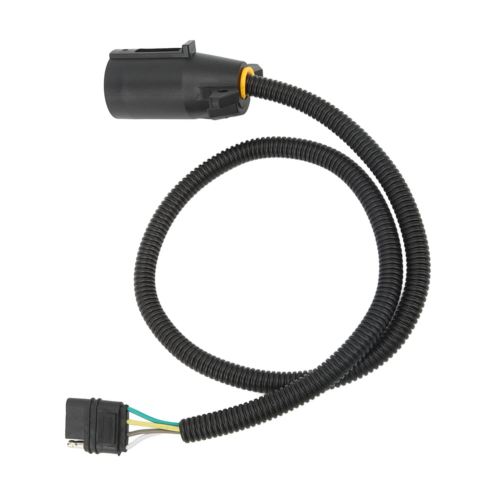 Ausla Cable Conector de Remolque de 7 Vías, Material Impermeable, Convierte Arnés de Cableado Eléctrico Duradero Plano de 7 Vías en 4 para Remolques, Caravanas, Autocaravanas