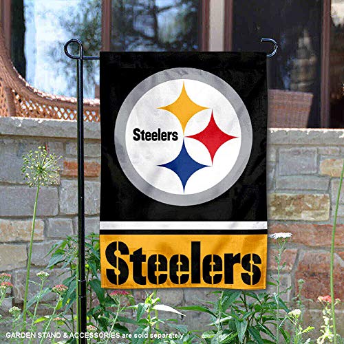 WinCraft Pittsburgh Steelers Double Sided Garden Flag