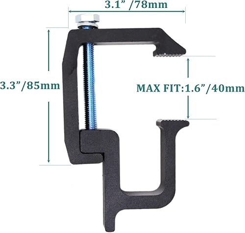 Miniatura 4 de Paquete de 4 abrazaderas de montaje para tapa de camión, abrazaderas de carcasa de camioneta, abrazaderas de escalera resistentes para Ford F150