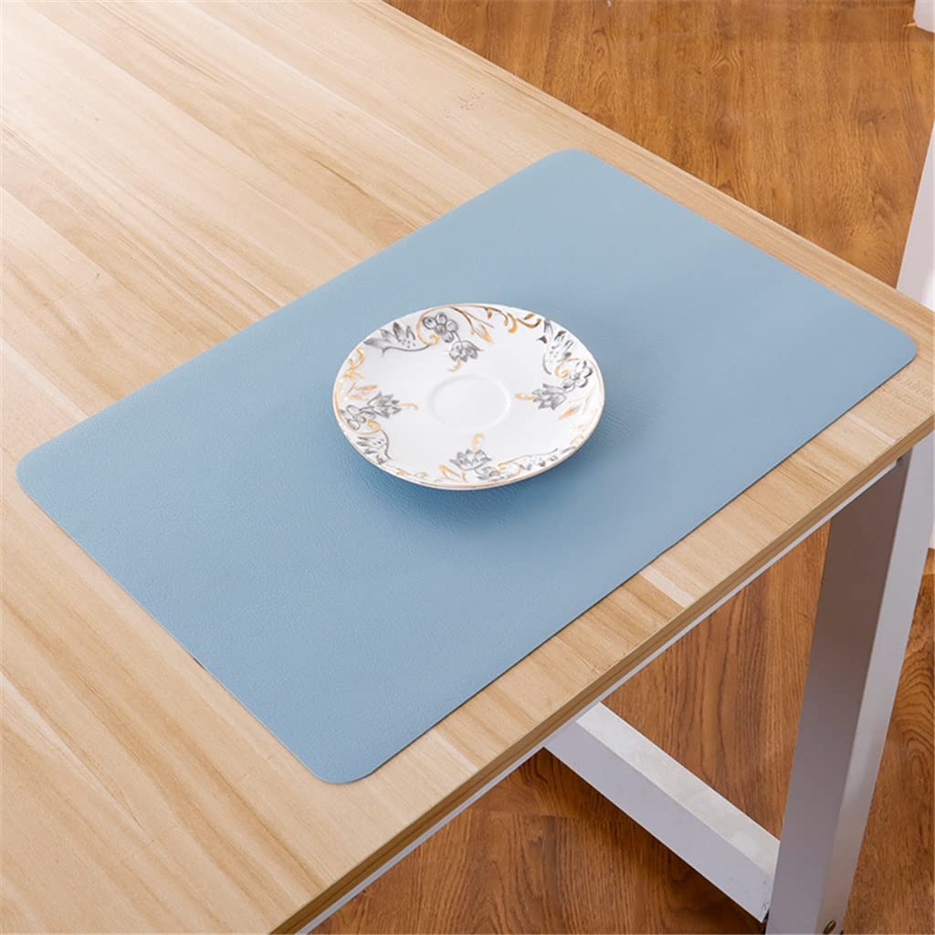IANSHFKN 6 Pcs Leather Placemats Washable Table Pad Mat Tablemats Dining Disc Bowl Coaster Decoration Accessories
