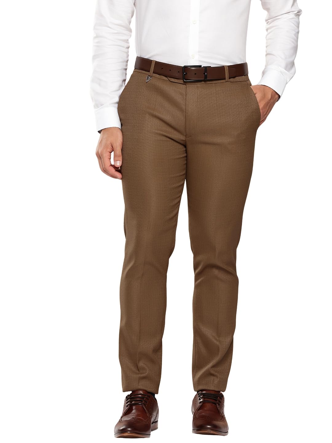 divisive Men's Poly Linen Knitted Tailored Fit Formal Trouser-picture-26