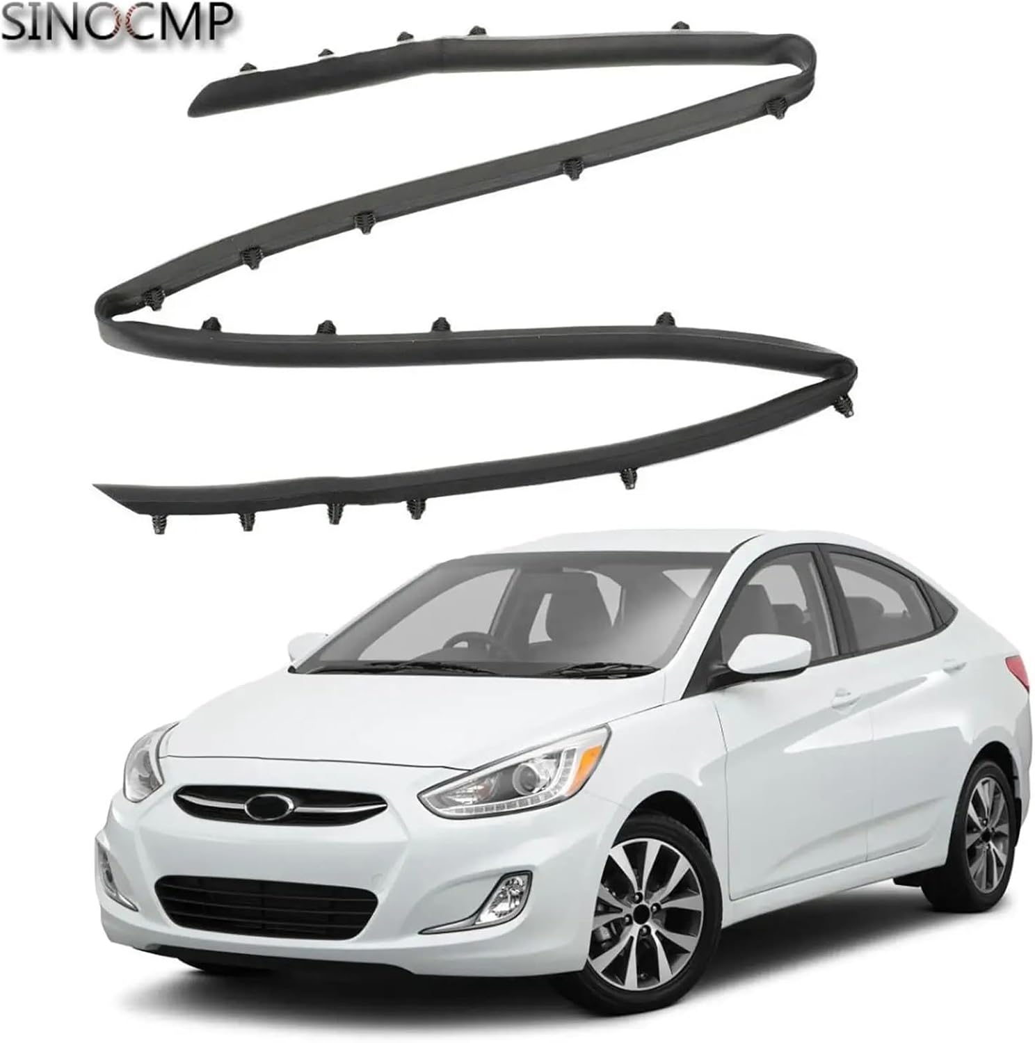 1pc Front Bumper Shield Rubber Seal Strip Trim 86357-1R000