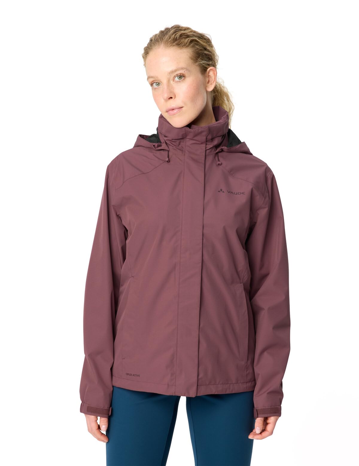 VAUDE Chaqueta de ciclismo para mujer, impermeable, resistente al viento y transpirable