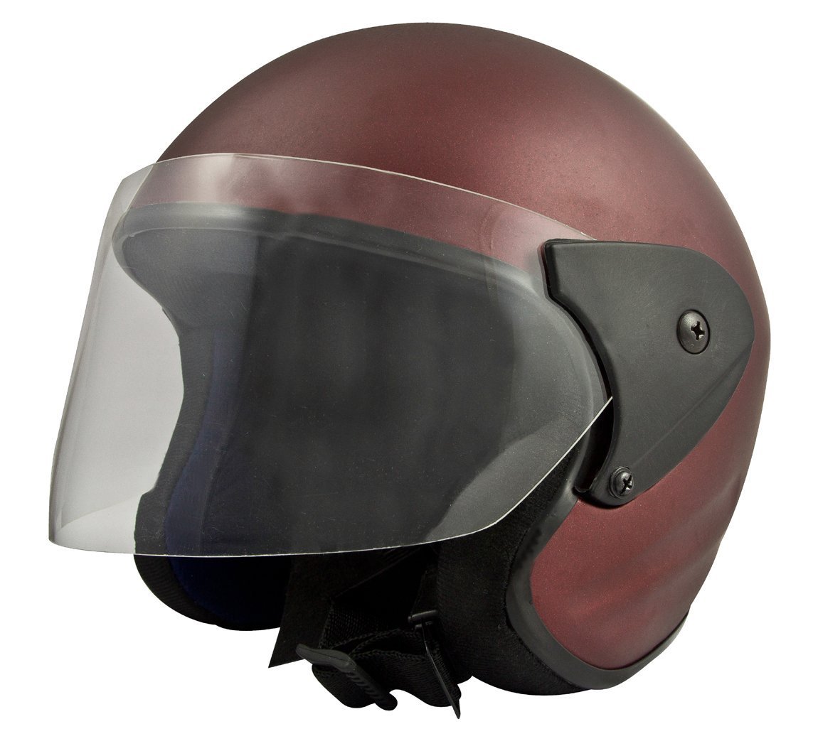 Deltz Speed (ISI Certified) Open Face Helmet (Maroon Matte) (Large)-picture-30