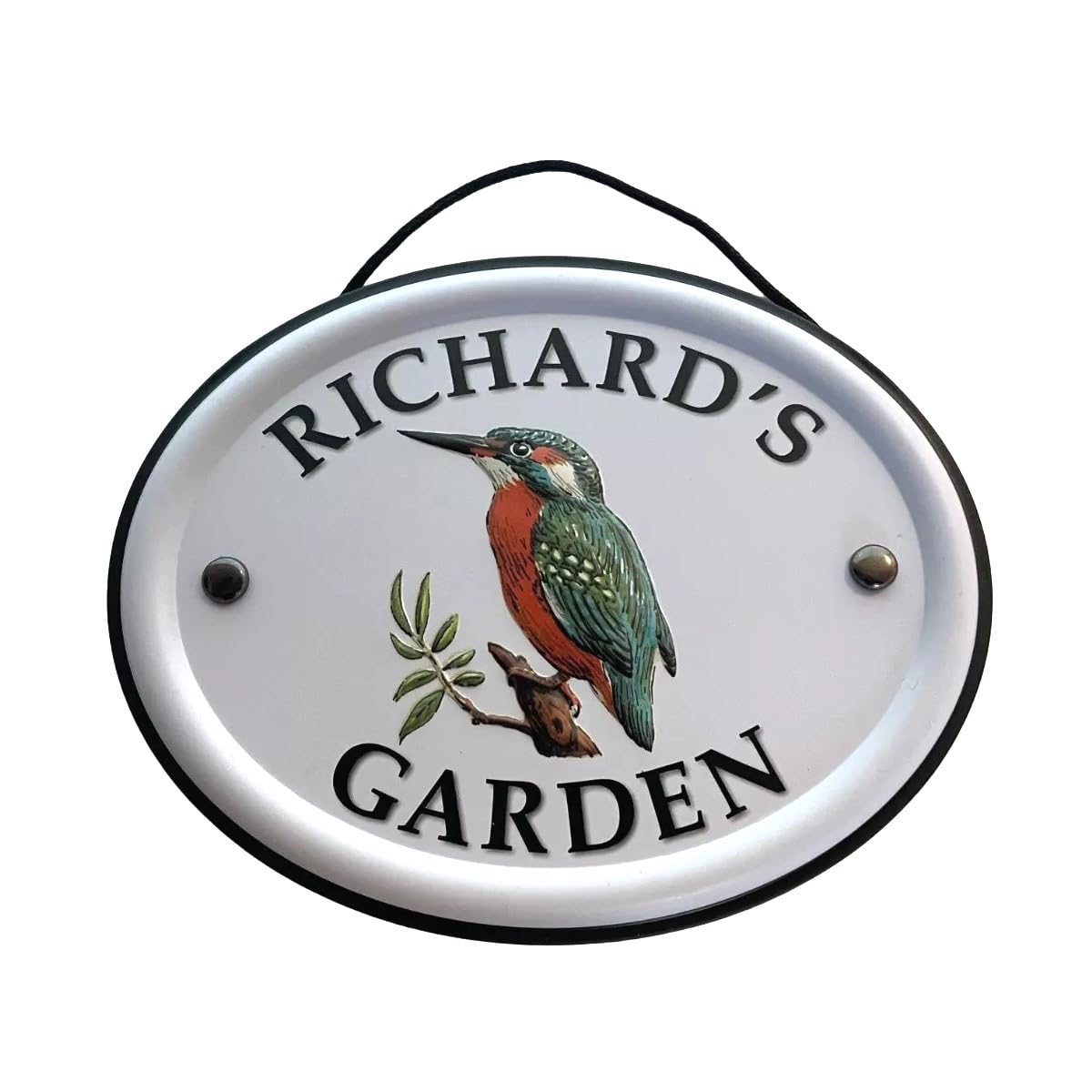 Panneau de jardin personnalisé Richard en métal suspendu pour décoration extérieure