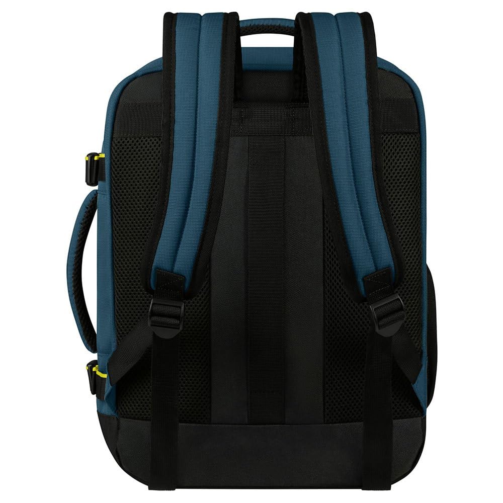 American Tourister Take2Cabin - Borsa da cabina Wizz Air/Vueling 30 x 20 x 40 cm, 26,5 L, 0,60 kg, Bagaglio a mano, Zaino aereo S/M Underseat, Blu (Harbor Blue)
