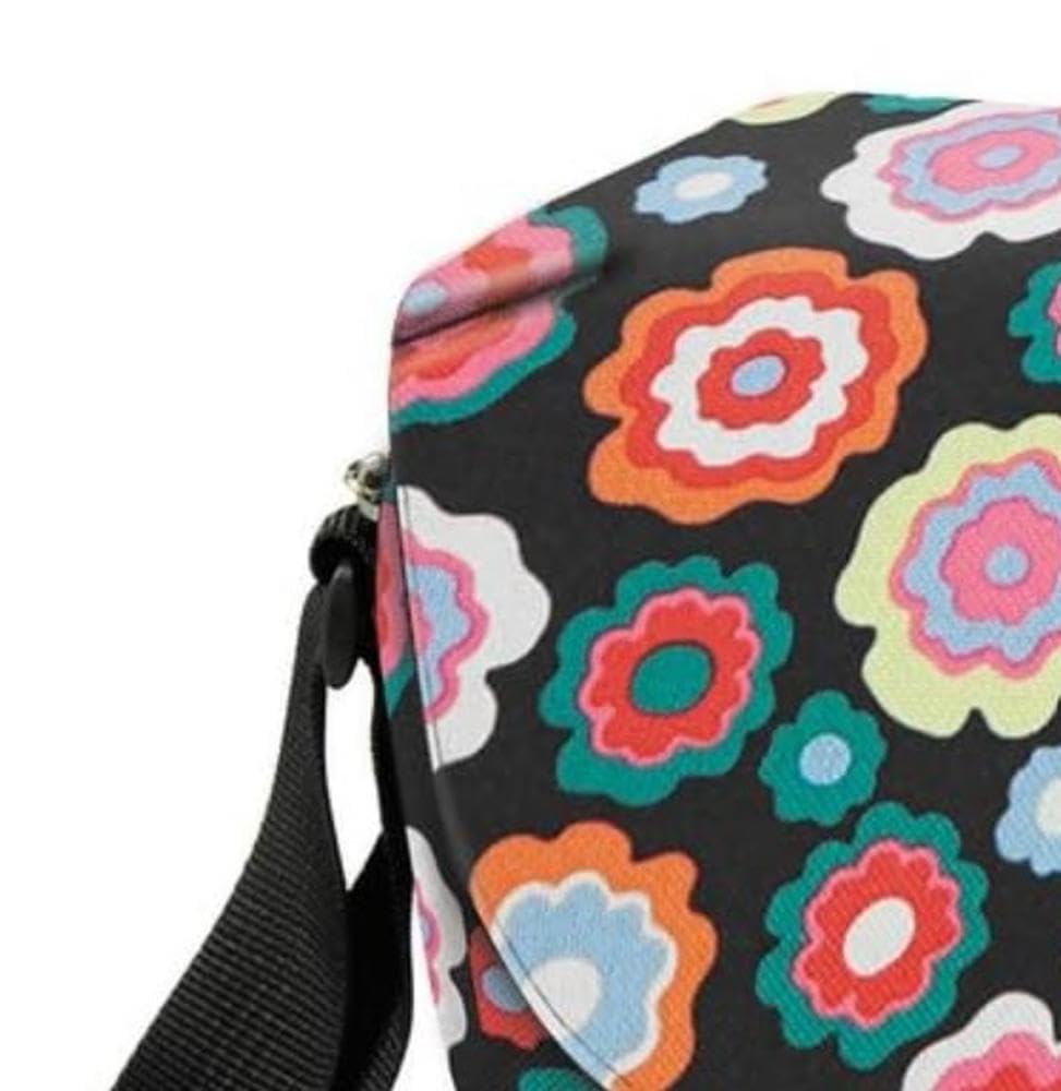 KlickFix Asista Teile fürs Rad Unisex – Erwachsene Klickfix Lenkertaschen, Happy Flowers, 25X19X8Cm