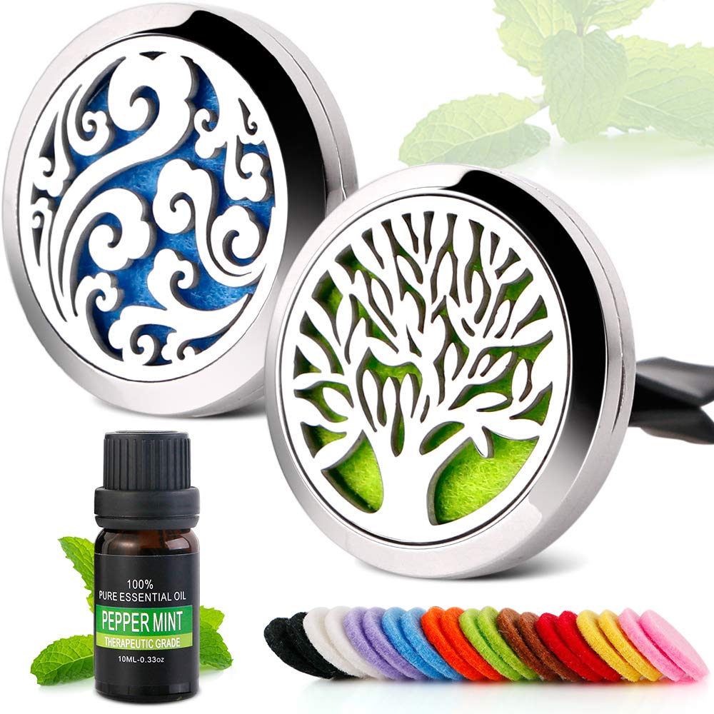 TTStar Aromatherapy Essential Oil Car Diffuser Car Fragrance Diffuser Locket Car