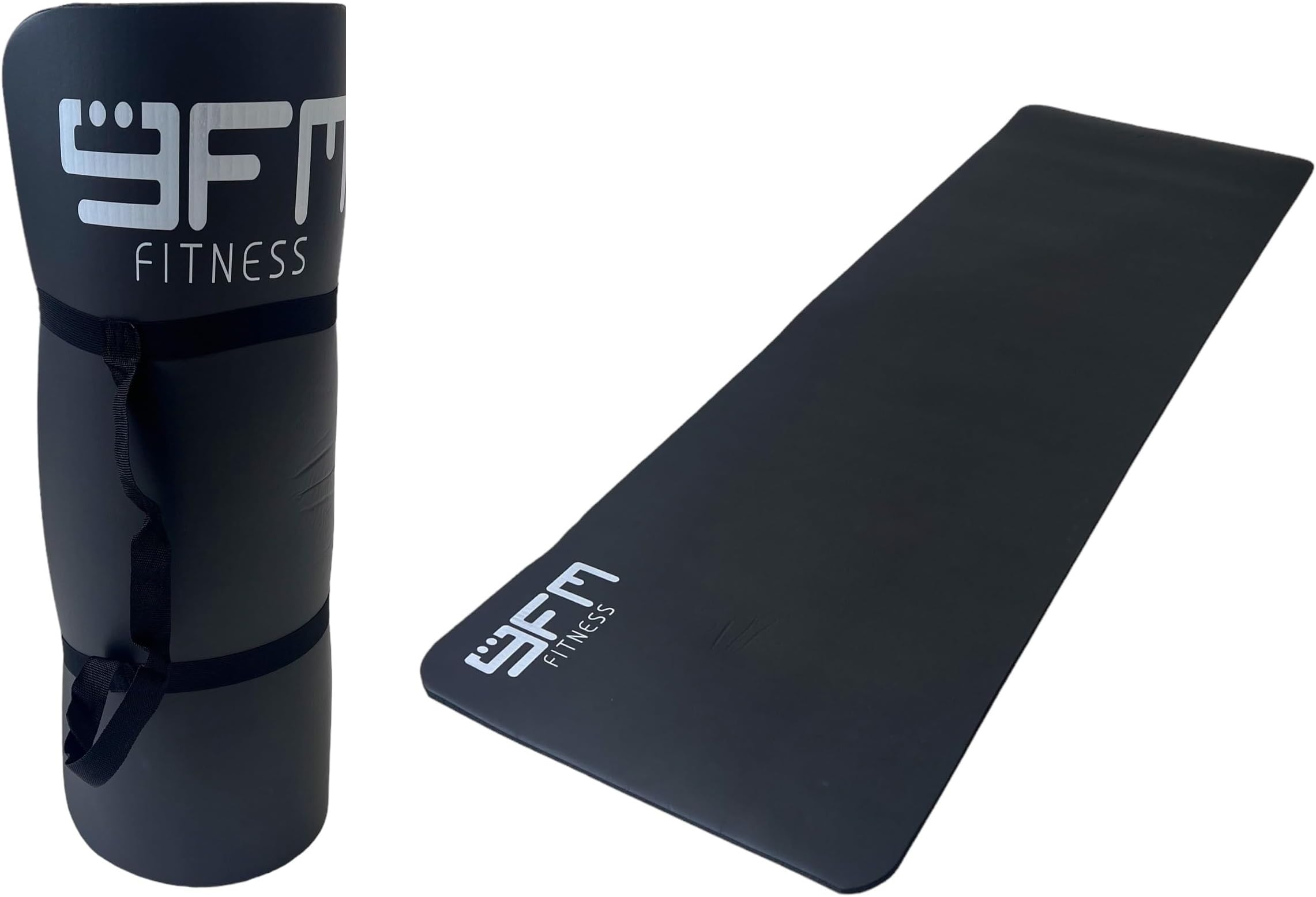 HH Home Hut Yoga Mat Thick 15MM - 184 x 62cm Multi Purpose Fitness Yoga Matt for Men Women Non Slip NBR Foam Exercise Mat with Carry Strap, Perfect for Pilates, Stretching, gymnastics, Gym And Camping…