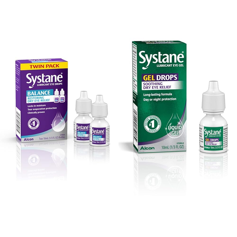 Systane Balance Lubricant Eye Drops Restorative Formula Twin Pack 0 33 Fl Oz Lubricant Eye Gel Drops 10-mL