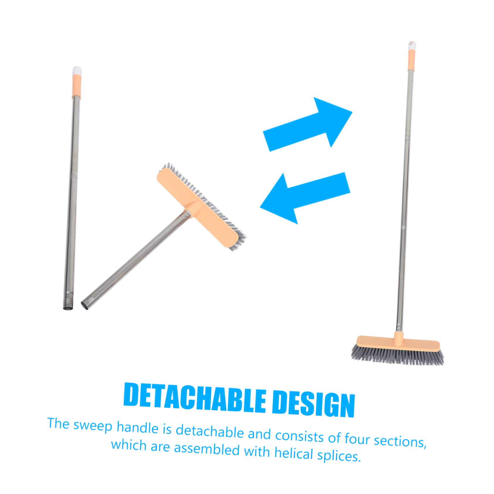 Cepillo De Limpieza para Suelos Escoba De Cerdas Duras Cepillo Multiusos para Fregar Escoba De Cocina Accesorio De Limpieza Baño