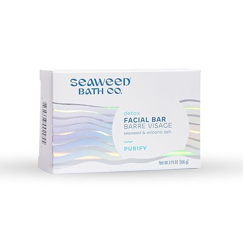 Barra purificadora desintoxicante The Seaweed Bath Co para el cuerpo y el rostro sin fragancia