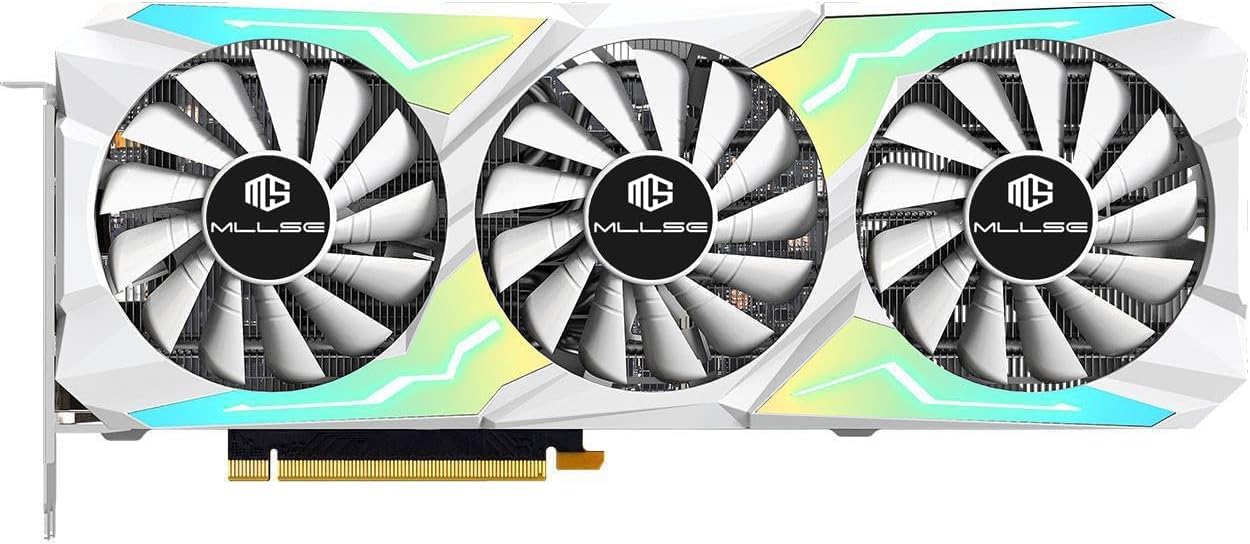 Mllse RTX 3080 10GB Graphics Card, 10GB GDDR6X 320bit, PCIe 4.0×16, DisplayPort, HDMI, Triple Fan Cooling System, Video Gaming Card for Destop PC (RTX 3080 10GB)