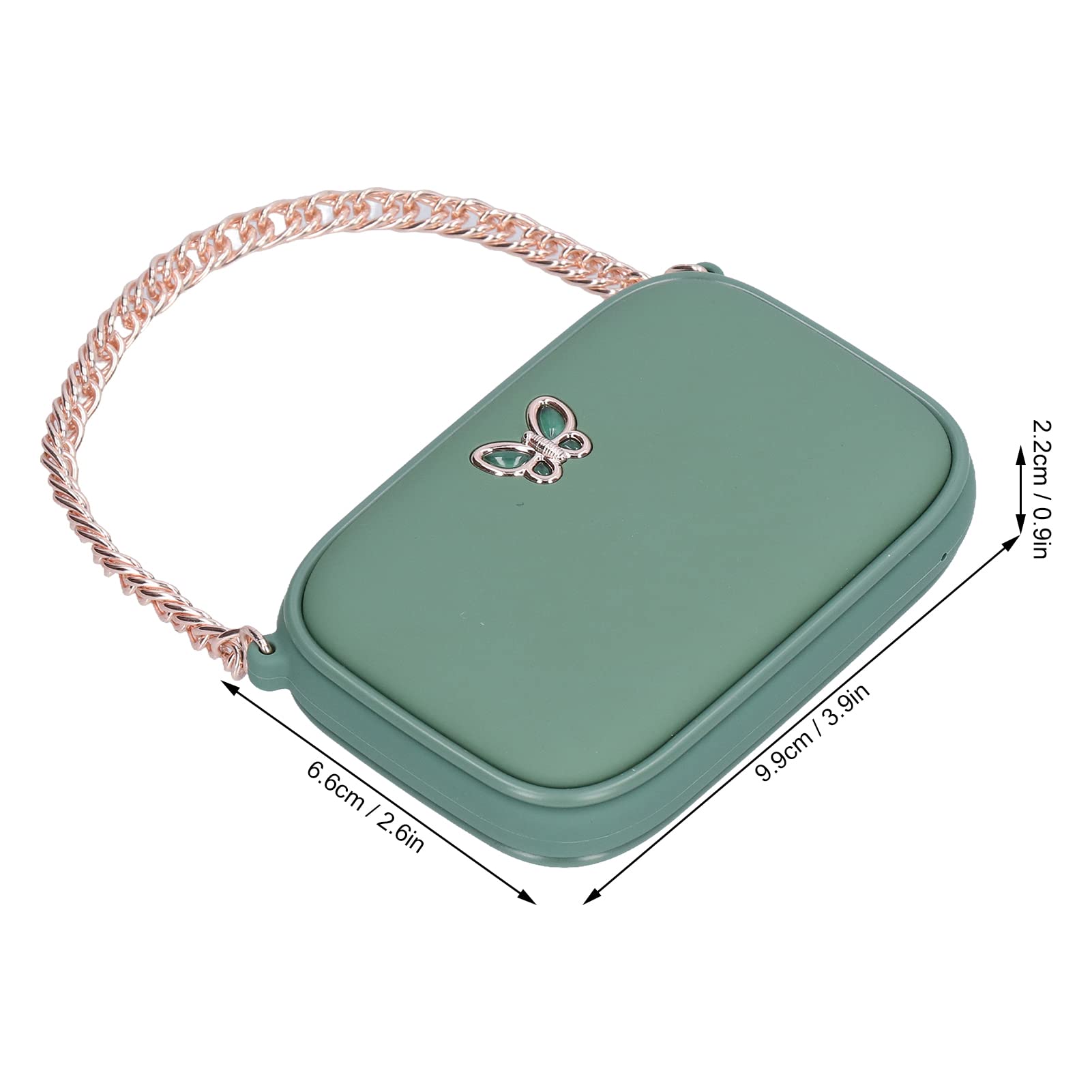 Scaldamani elettrico 2 in 1 Power Bank 45‑55℃ Borsa riscaldante a doppia faccia USB ricaricabile invernale tascabile riscaldatore a forma di borsa nero